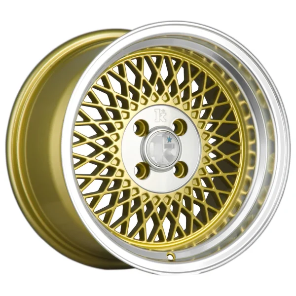Klutch SL1 15x8,5 ET17 4x100 Gold w/ Machined Lip
